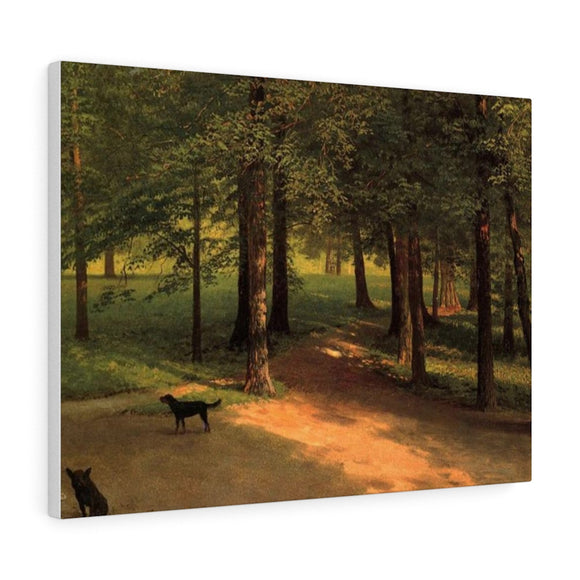Irvington Woods - Albert Bierstadt Canvas