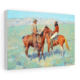 Casuals on the Range - Frederic Remington Canvas