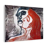 Man and Woman I - Edvard Munch Canvas