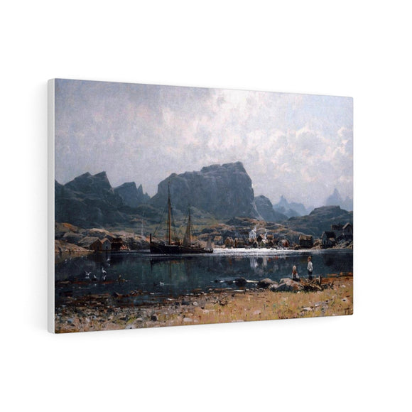 Fishing Village in Northern Norway - Adelsteen Normann Canvas