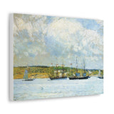 A Parade of Boats - Childe Hassam Canvas Wall Art