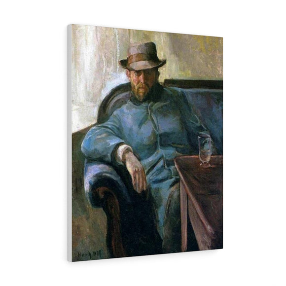 Writer Hans Jaeger - Edvard Munch Canvas