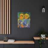 Two Little Girls - Vincent van Gogh Canvas Wall Art