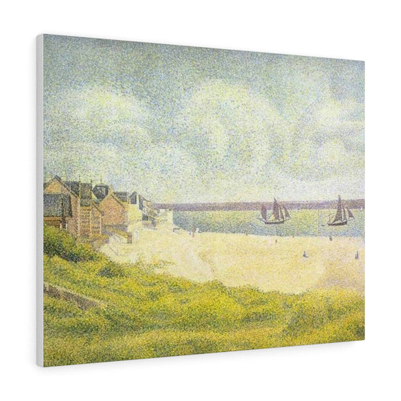 View of Crotoy, the Valley - Georges Seurat Canvas