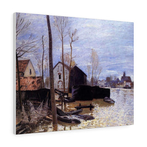 Flooding at Moret - Alfred Sisley Canvas