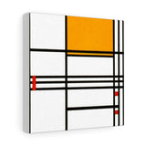 Composition 9 with Black, White, Yellow and Red - Piet Mondrian Canvas