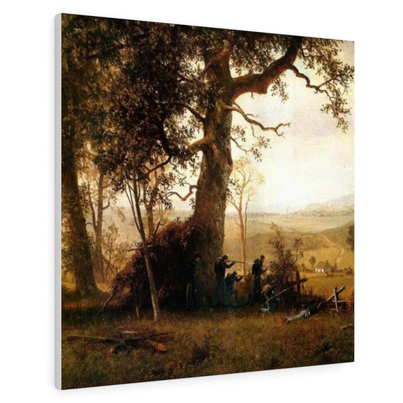 Guerrilla Warfare, Picket Duty in Virginia - Albert Bierstadt Canvas