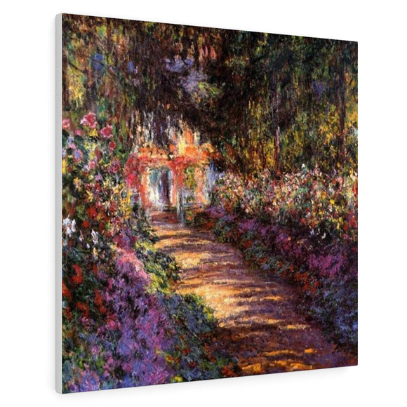 Pathway in Monet's Garden at Giverny - Claude Monet Canvas