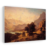 Bernese Alps, as Seen near Kusmach - Albert Bierstadt Canvas
