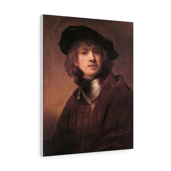 Self Portrait as a Young Man - Rembrandt Canvas