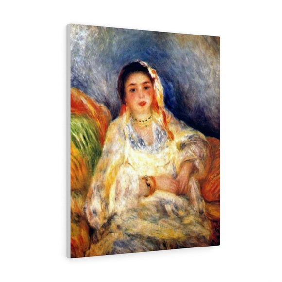 Algerian woman seated - Pierre-Auguste Renoir Canvas