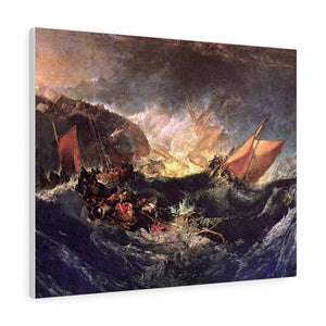 The Wreck of a Transport Ship - Joseph Mallord William Turner Canvas