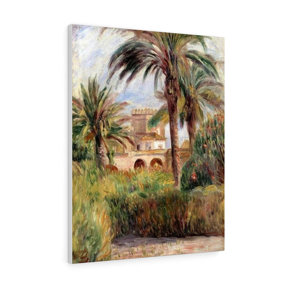 The Test Garden in Algiers - Pierre-Auguste Renoir Canvas