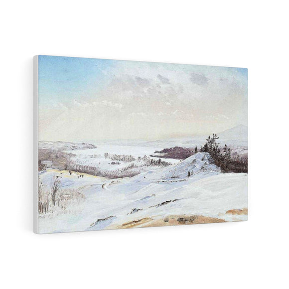 View from Olana in the Snow - Frederic Edwin Church Canvas