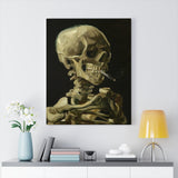 Skull of a Skeleton with Burning Cigarette - Vincent van Gogh Canvas