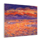 Sunset at sea - Pierre-Auguste Renoir Canvas