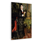 Woman with a Parrot (Henriette Darras) - Pierre-Auguste Renoir Canvas