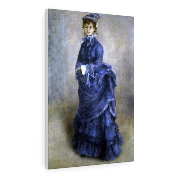 The Blue Lady - Pierre-Auguste Renoir Canvas