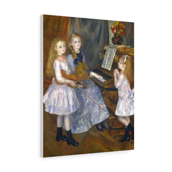 The Daughters of Catulle Mendes - Pierre-Auguste Renoir Canvas