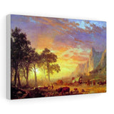 The Oregon Trail - Albert Bierstadt Canvas