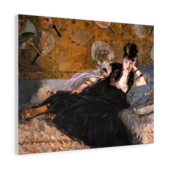 The Lady with Fans, Portrait of Nina de Callias - Edouard Manet