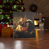 Rembrandt and Saskia in the Scene of the Prodigal Son in the Tavern - Rembrandt Canvas