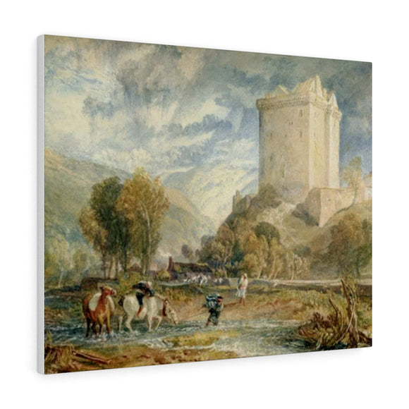 Borthwick Castle - Joseph Mallord William Turner Canvas