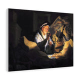 The Money Changer - Rembrandt Canvas