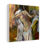 After the Bath, Woman Drying Herself - Edgar Degas Canvas