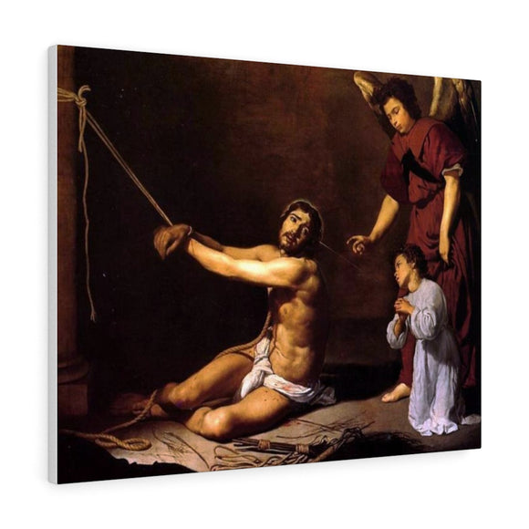 Christ After the Flagellation Contemplated by the Christian Soul - Diego Velazquez Canvas