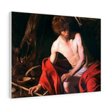 John the Baptist - Caravaggio Canvas