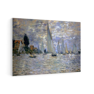 The Boats Regatta at Argenteuil - Claude Monet Canvas