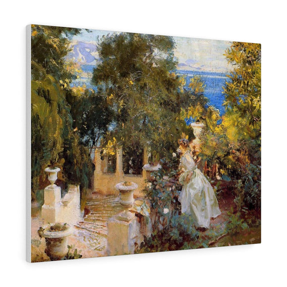 A Garden in Corfu - John Singer Sargent Canvas