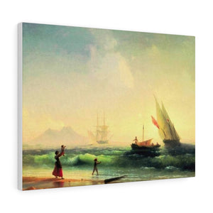 Meeting of a fishermen on coast of the bay of Naples - Ivan Aivazovsky