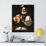 A lute player - Caravaggio Canvas