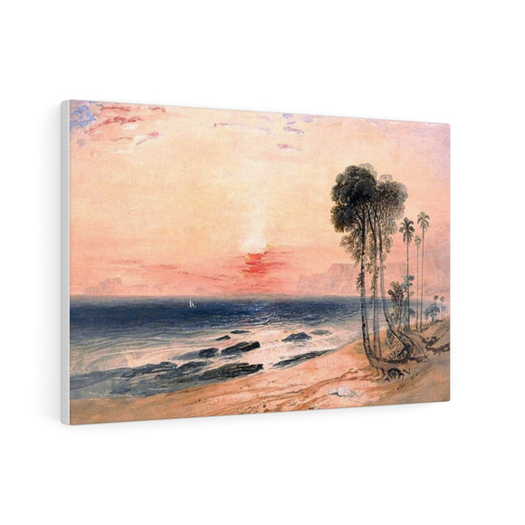A Tropical Coast, Sunset - John Martin Canvas
