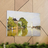 Houses on the Achterzaan - Claude Monet Canvas Wall Art