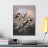 Ruby Throated Hummingbird - Martin Johnson Heade Canvas Wall Art