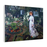 The Rector's Garden, Queen of the Lilies - John Atkinson Grimshaw Canvas
