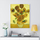 Still Life - Vase with Fifteen Sunflowers - Vincent van Gogh Canvas