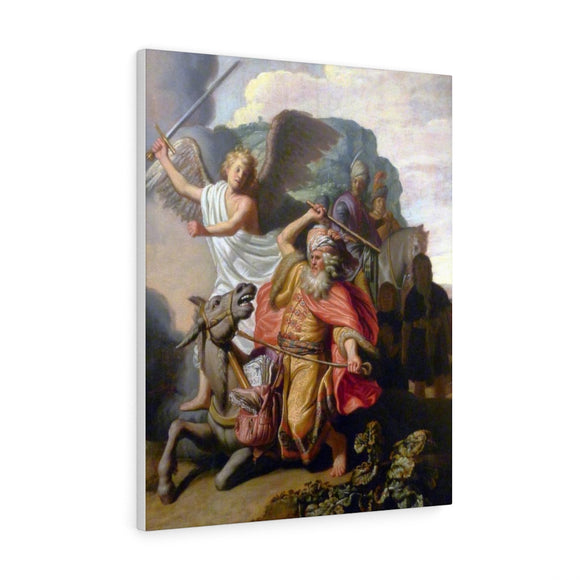 Angel and the Prophet Balaam - Rembrandt Canvas