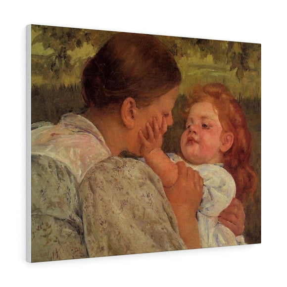 Maternal Caress - Mary Cassatt Canvas