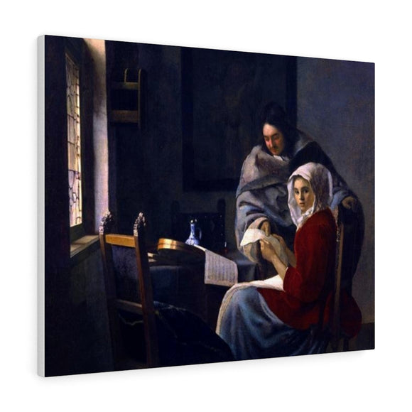 Girl interrupted at her music - Johannes Vermeer