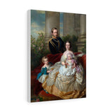 Emperor Frederick III of Germany and his family - Franz Xaver Winterhalter Canvas