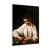 Boy Peeling Fruit - Caravaggio Canvas