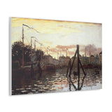 The Port at Zaandam - Claude Monet Canvas Wall Art