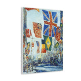 Avenue of the Allies, Great Britain - Childe Hassam Canvas Wall Art