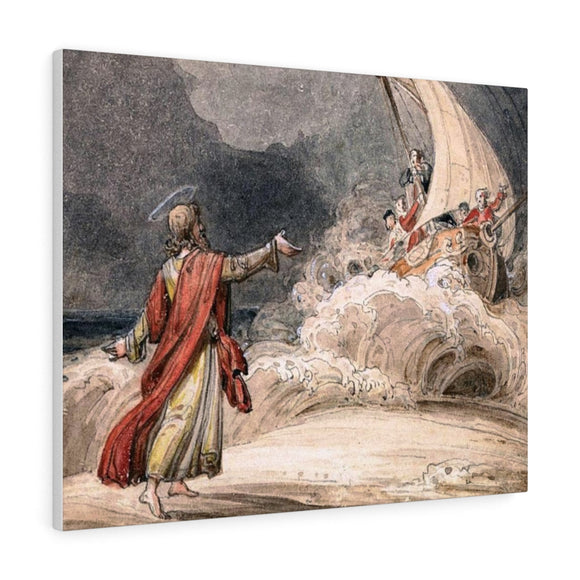 Christ Stilling the Tempest - John Martin Canvas
