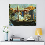 Monet in his Studio Boat - Edouard Manet