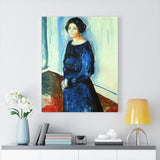 Woman in Blue (Frau Barth) - Edvard Munch Canvas